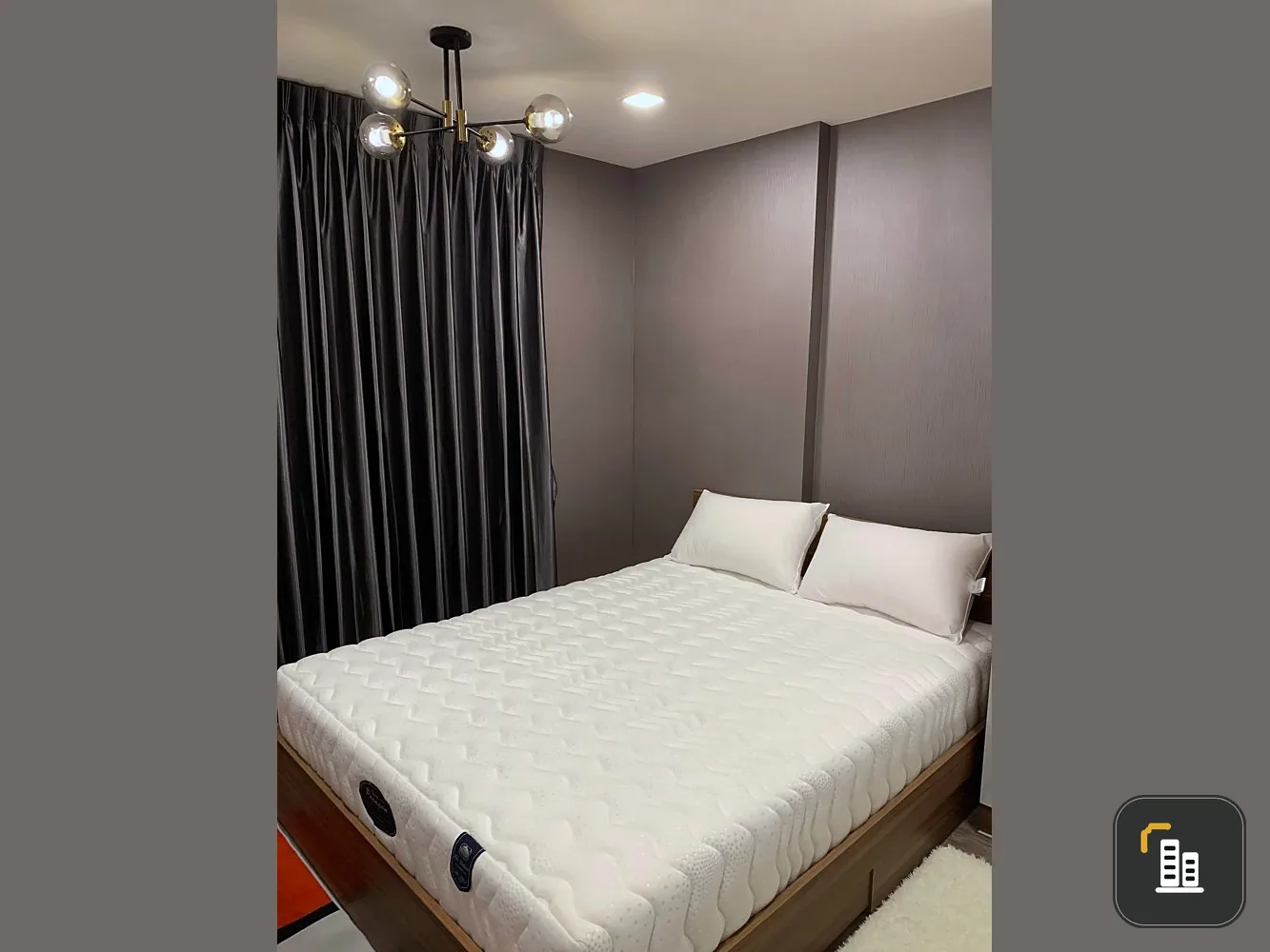 Condo for rent, Modish Ratchada 32, beautiful room, built-in glass. With a complete set of electrical appliances. Hurry up to reserve.