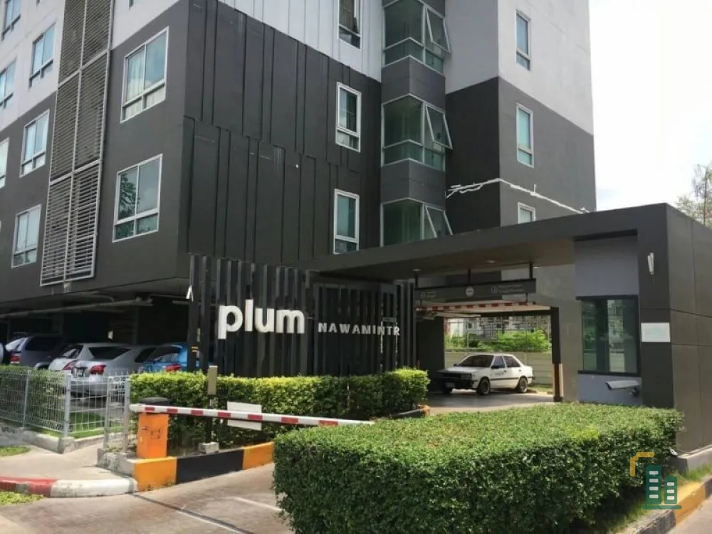 Plum Condo Nawamin for sale, beautiful room, window facing east, good location, Built-In, ready to move in, book now!