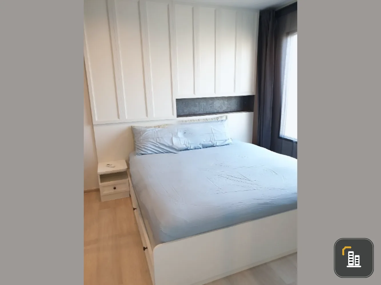 Condo for rent, Life One Wireless, room window facing north, near BTS, convenient transportation, ready to move in, book now!