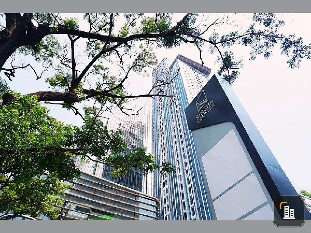 Condo for sale, The Esse at Singha Complex, corner room, beautiful floor plan, beautiful view, comfortable, luxurious room, don't wait!