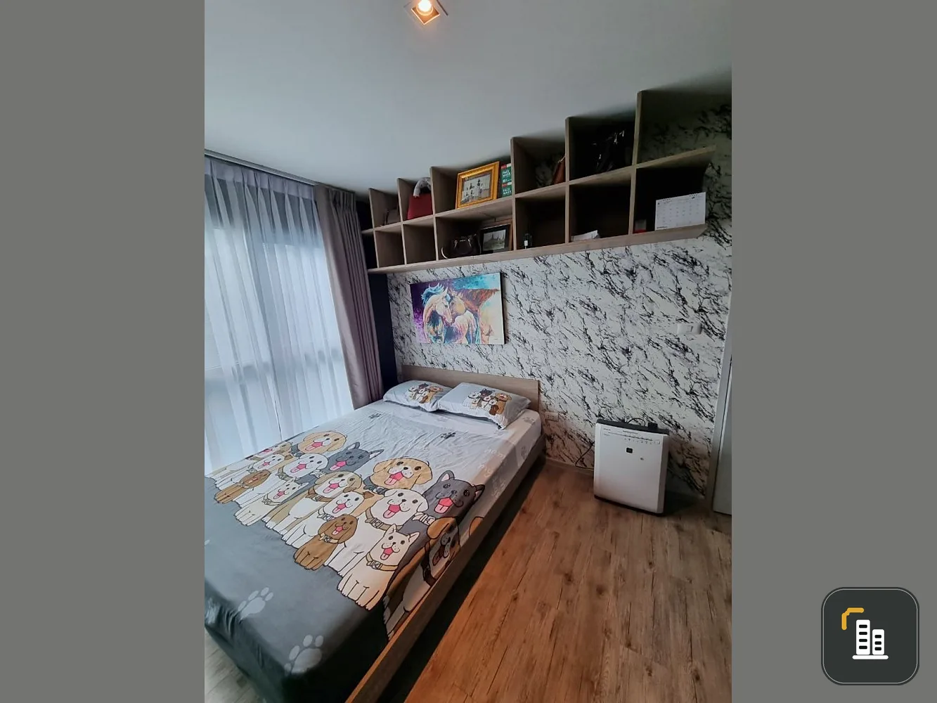For rent or sale, Espen Condo Lasalle, lovely decorated room, 4th floor, good atmosphere, with pool view. Great price. Book now.