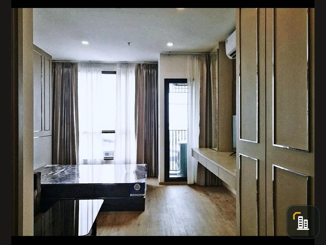 Condo for rent, The Rich Rama 9-Srinakarin. Beautifully decorated room, high floor, good location, convenient transportation, don't hesitate!