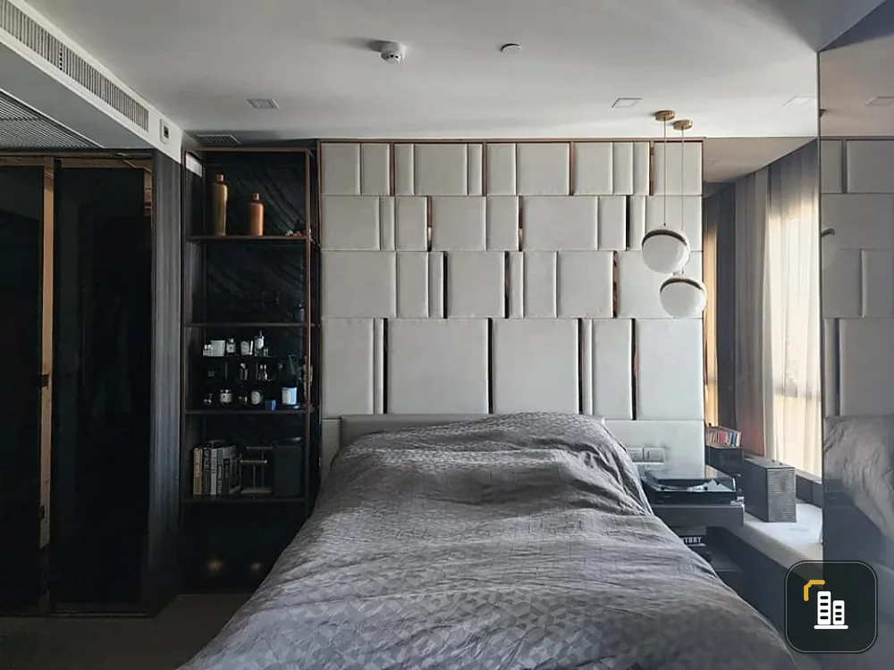 Selling Ashton Asoke, decorated the room very beautiful. Popular black tones ready to move in With the view at the right height, don't miss it.