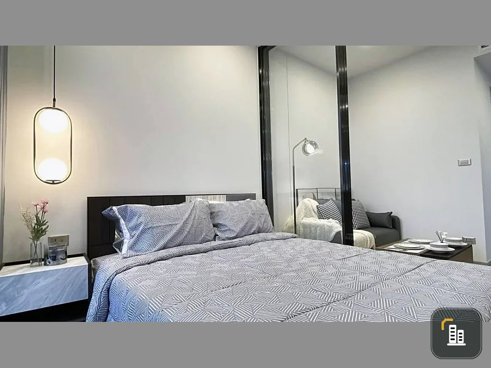 Condo for rent, One Nine Five, Asoke-Rama 9, high floor, high view, beautiful room, livable, complete electrical appliances
