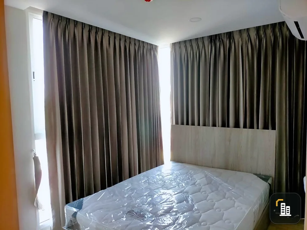 Condo for rent, Chateau in Town at Charansanitwong 96/2, fully furnished, wallpaper in the whole room, ready to move in
