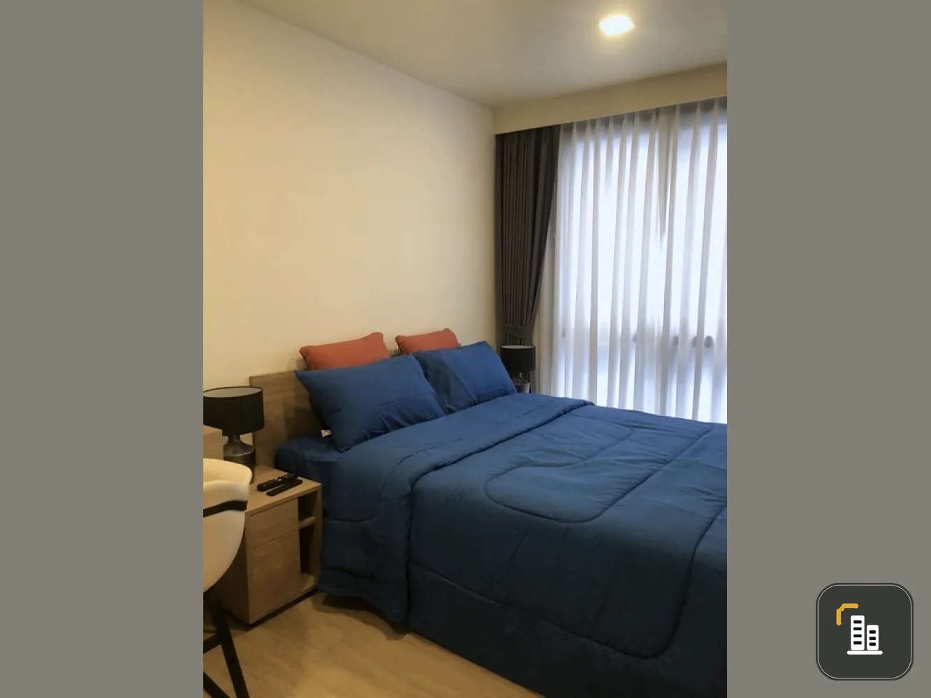 For rent Maestro 03 Ratchada-Rama 9, corner room, beautiful decoration, good location, convenient transportation, ready to move in, book now!