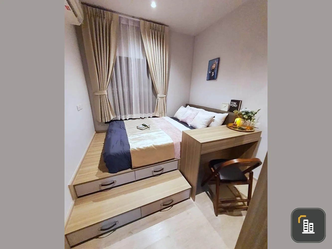 For rent, Altitude Unicorn Sathorn-Thapra, 1 bedroom, 1 bathroom, nice decoration Appliances available, book now