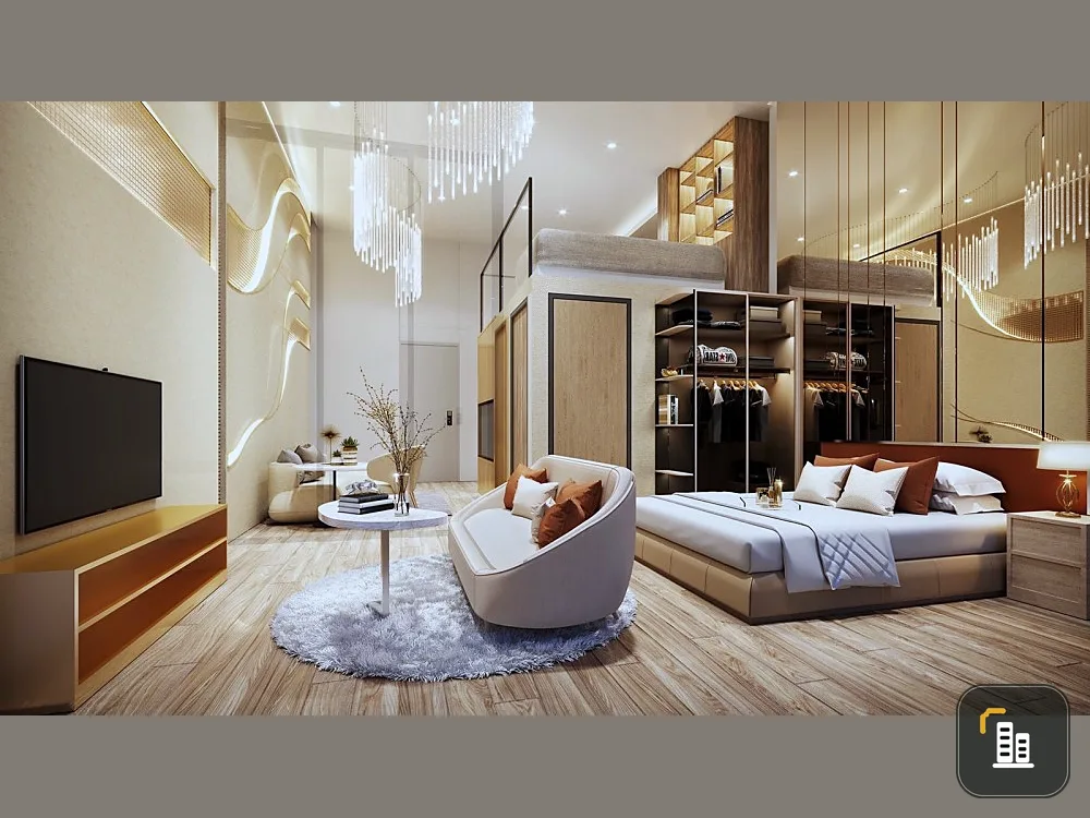 Condo for sale Park Origin Ratchathewi 1 Bedroom plus wide room There is only one room on the whole floor, don't miss it.
