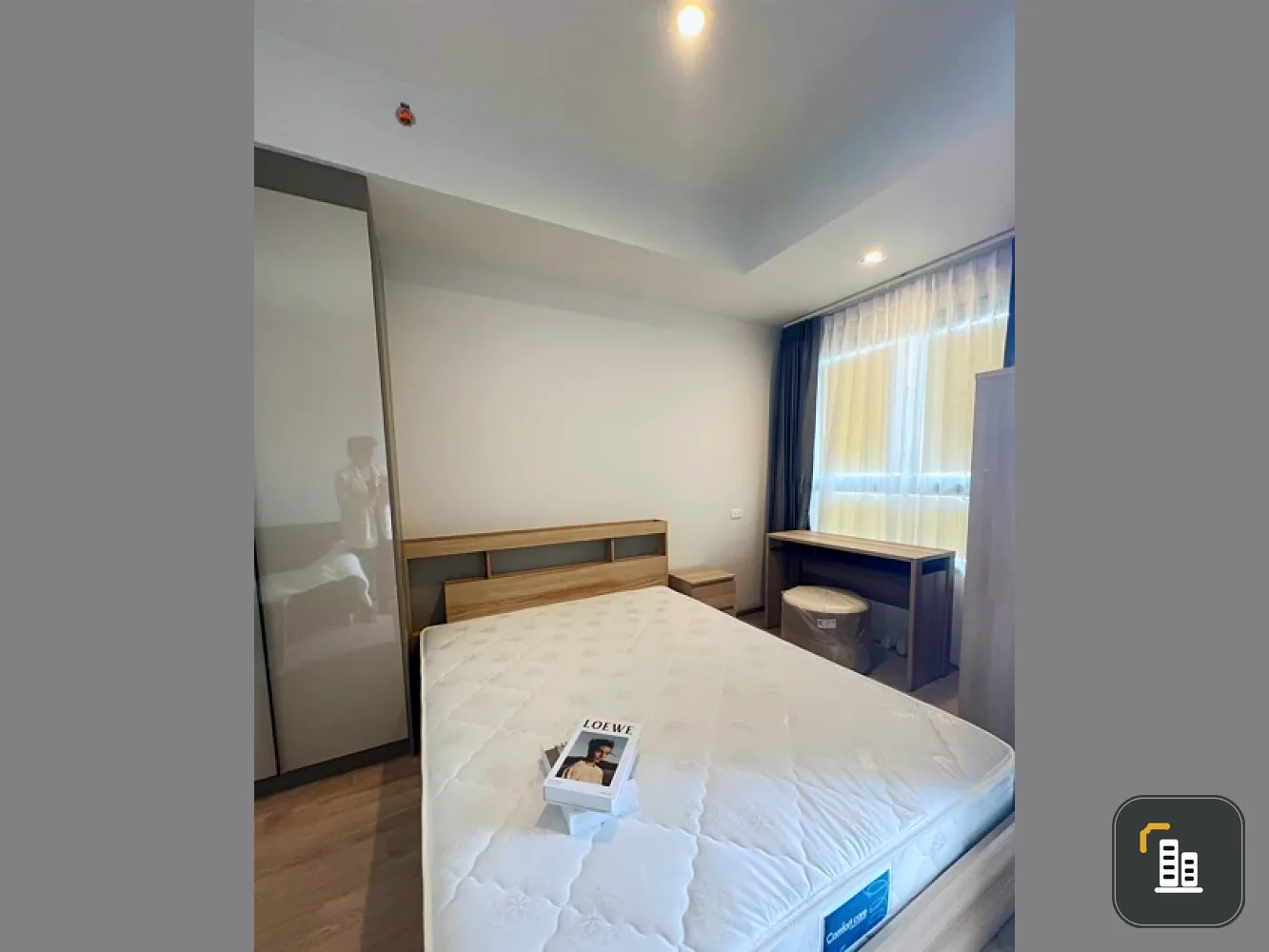 Condo for rent, Ideo Rama9-Asoke, modern style room, soft colors, pleasant price with facilities, book now