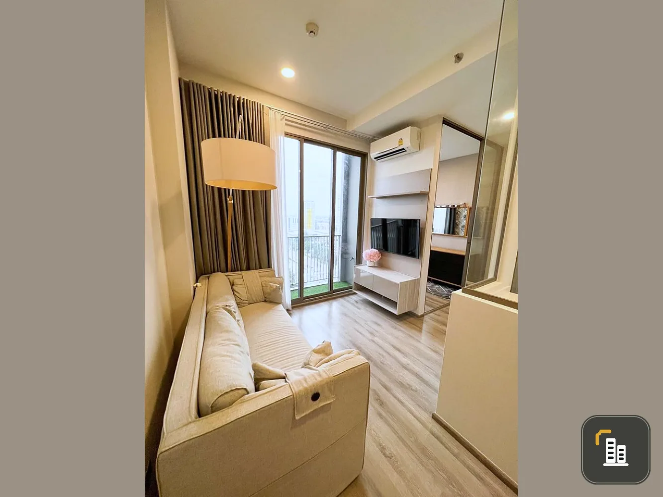 Condo for sale/rent Mi Chiva Kaset Station, nice room, high ceiling, sky view, auspicious room number like this, must be reserved.