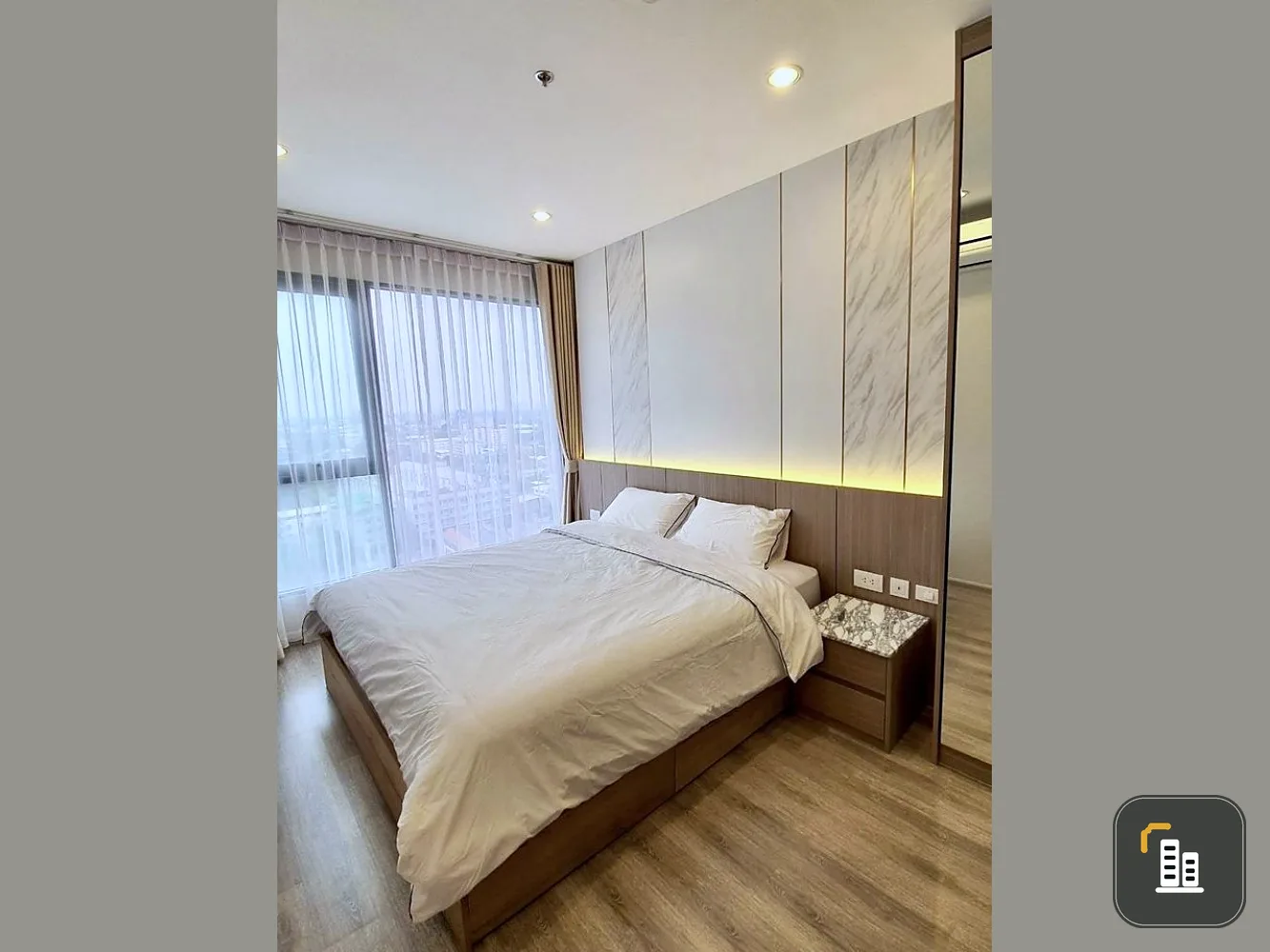 Condo for rent, Ideo Mobi Sukhumvit 66, west, clear view, privacy Decorated in an elegant style