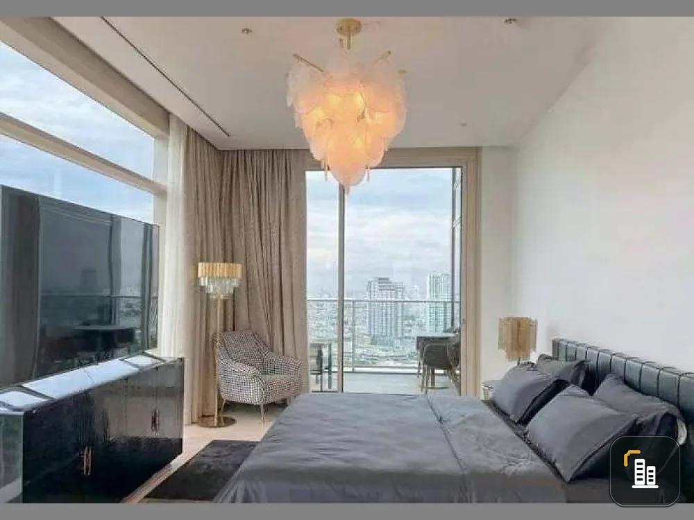 Condo for rent, Four Seasons Private Residence, next to the Chao Phraya River, very beautiful view, do not wait, hurry to reserve!!