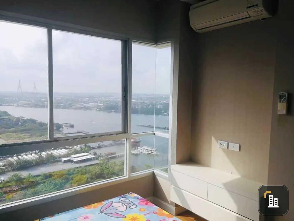 Condo for sale, Lumpini Park Riverside Rama 3, 1 bedroom, 1 bathroom, ready to move in, river view, complete electrical appliances.