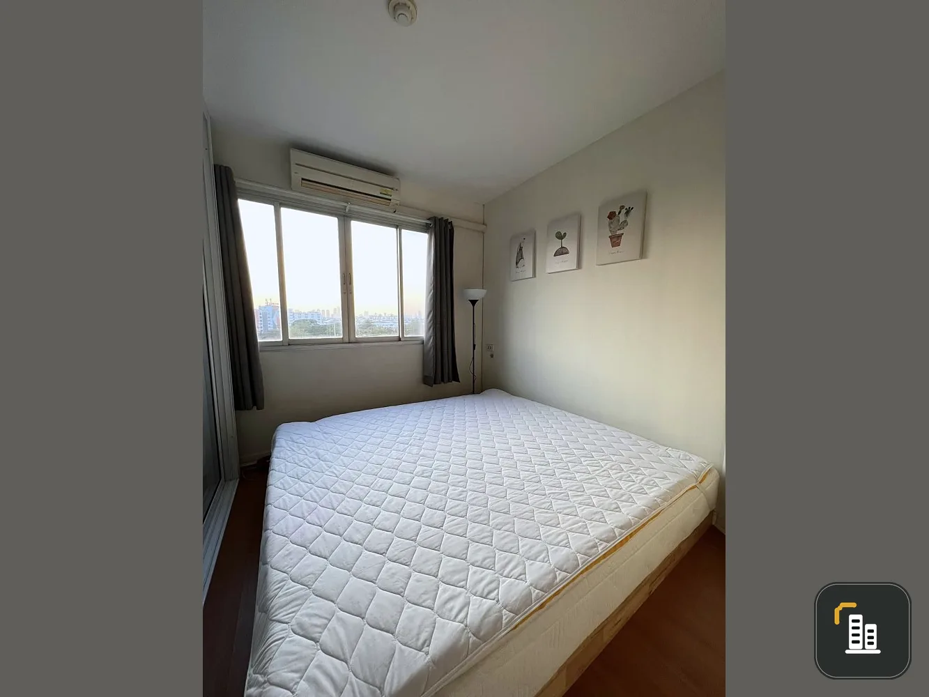 Condo for rent, Lumpini Town Bodindecha-Ramkhamhaeng, large room, football field view, complete electrical appliances