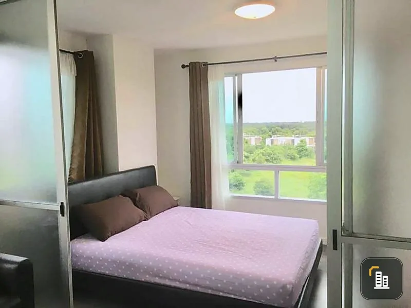 Room for sale at D Condo Rangsit Phase 1, corner room, open view Ready to move in The price is also very good.
