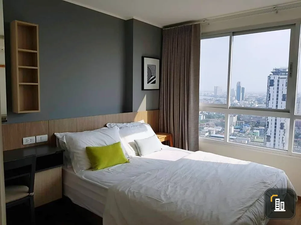 Condo for rent, U Delight @ Talat Phlu Station, 1 bedroom, fully furnished, high floor, Rama 3 bridge view, book now