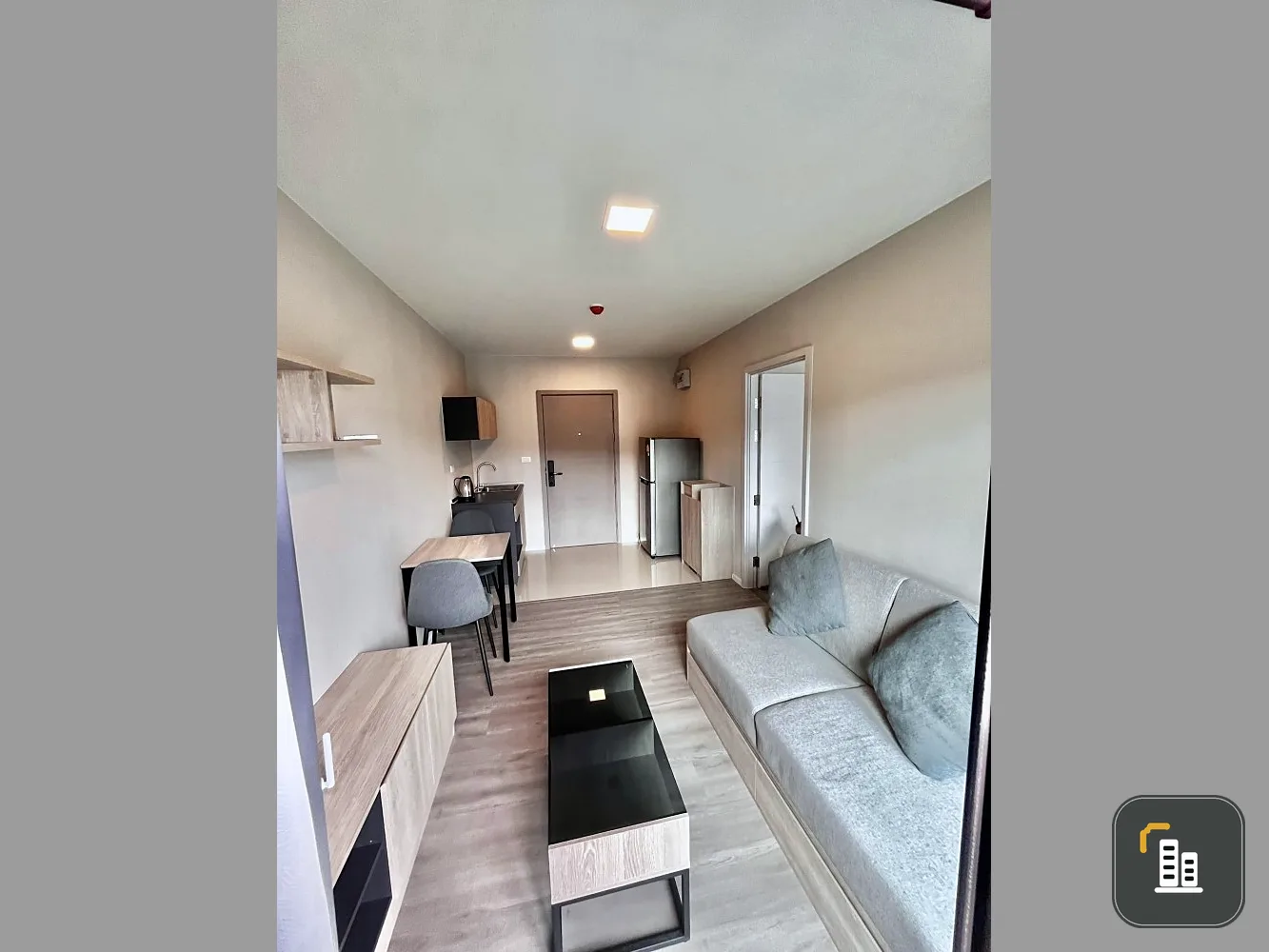 Condo for rent, D Condo Hideaway rangsit, 7th floor, garden view, beautiful room, inviting, I can say that it's super popular.