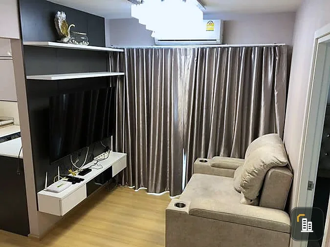 Beautiful room for sale, Plum Condo Chaengwattana Station, 2 bedrooms, good furniture. Who gets to be happy, urgent!!