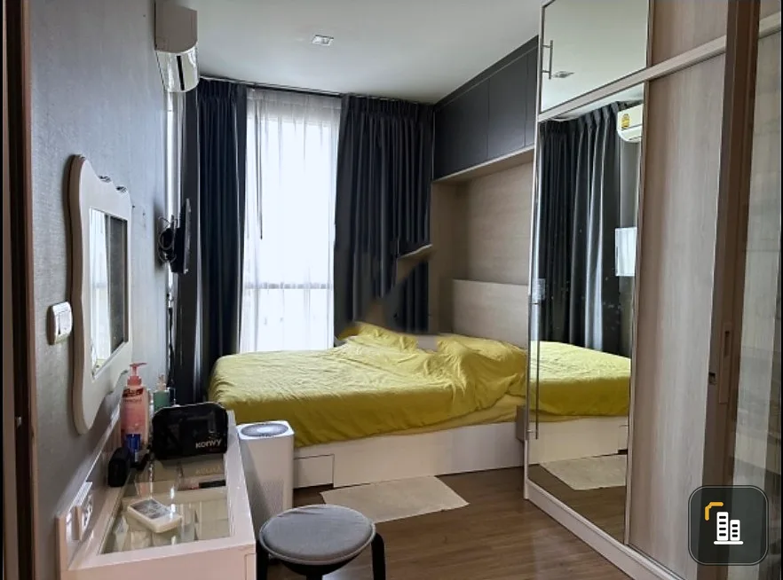 For rent or sale!! Miti Condo Ladprao - Wang Hin, 5th floor, has a garden, beautiful room, fully furnished, ready to move in. Don't miss it!!