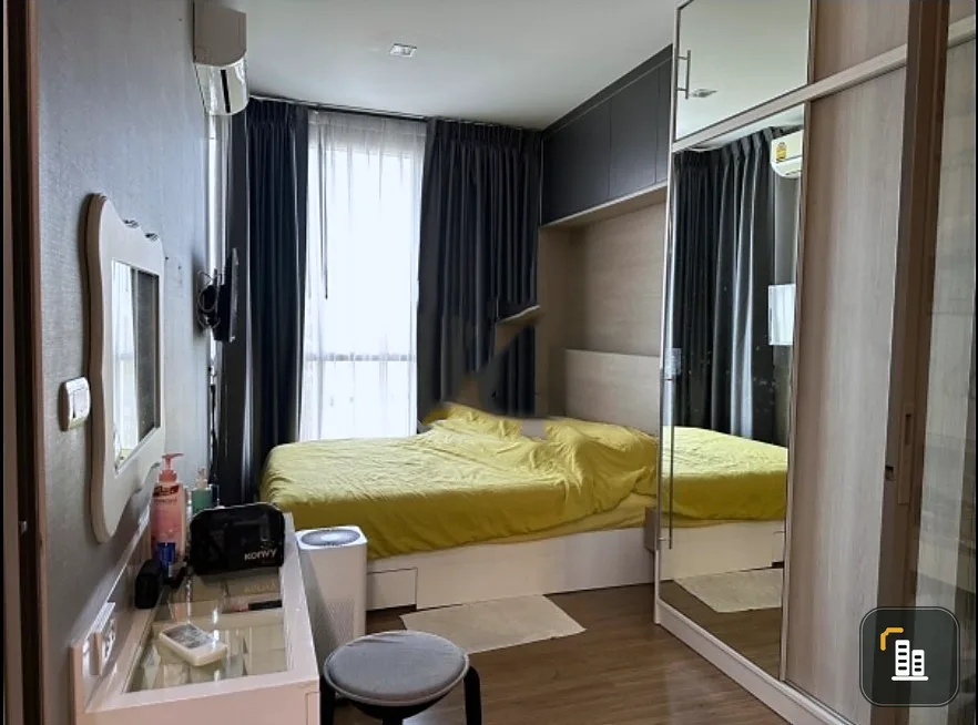 Urgent sale!! Miti Condo Ladprao - Wang Hin, 5th floor, has a garden, beautiful room, fully furnished, ready to move in. Don't miss it!!
