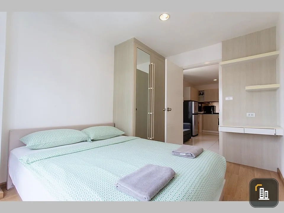 Condo for sale or rent, Vio Khaerai, corner room, is the widest room in the project. New electrical appliances, book now