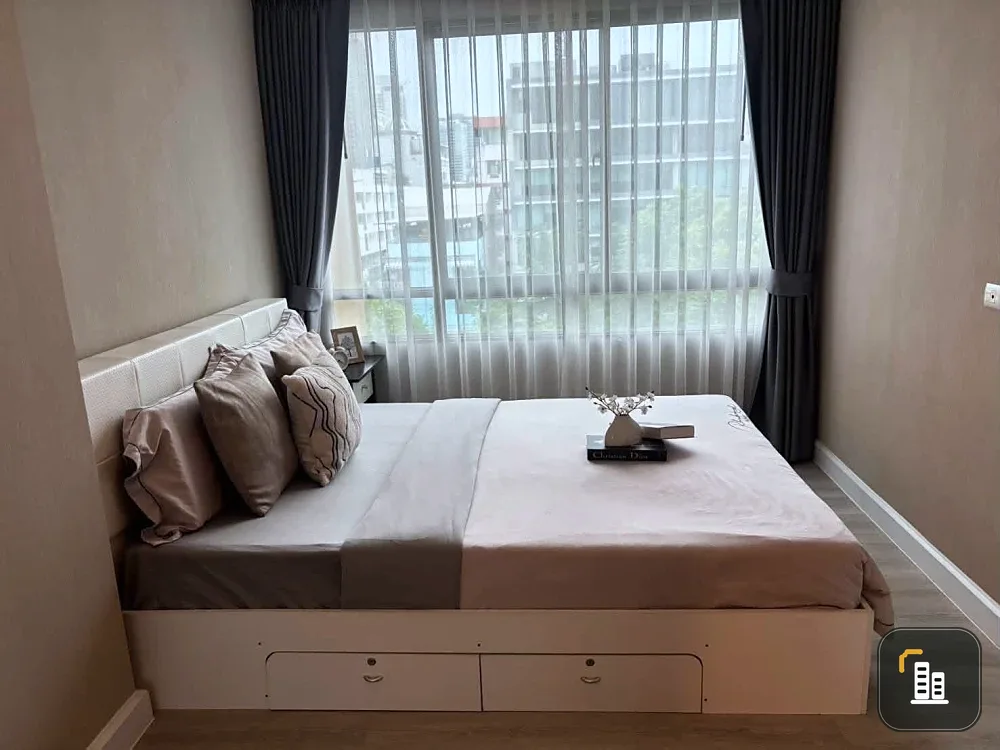 For rent, Metro Luxe Ratchada, completely new room, never had a tenant, beautiful room, fully furnished, complete with electrical appliances.