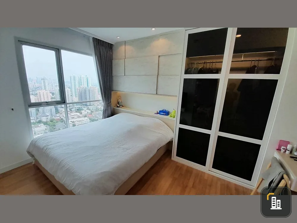 Condo for sale, rent, Lumpini Place Ratchada-Sathu, high floor, loft style, beautiful Bangkok view, fully furnished