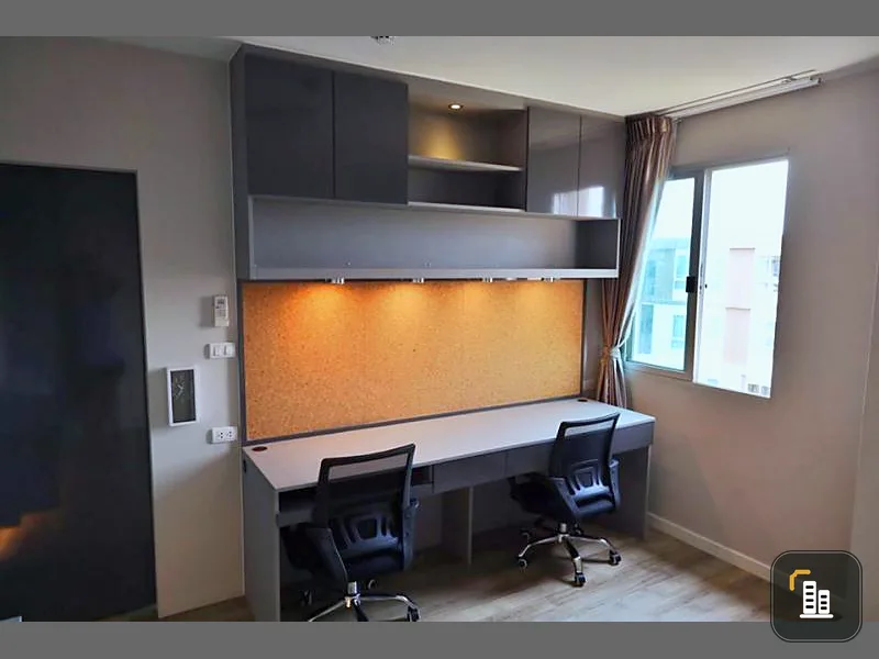 Room for sale at D Condo Rangsit, Phase 2, 1 bedroom, 1 bathroom, area 30 sqm., fully furnished and electrical appliances. This price is really worth it!