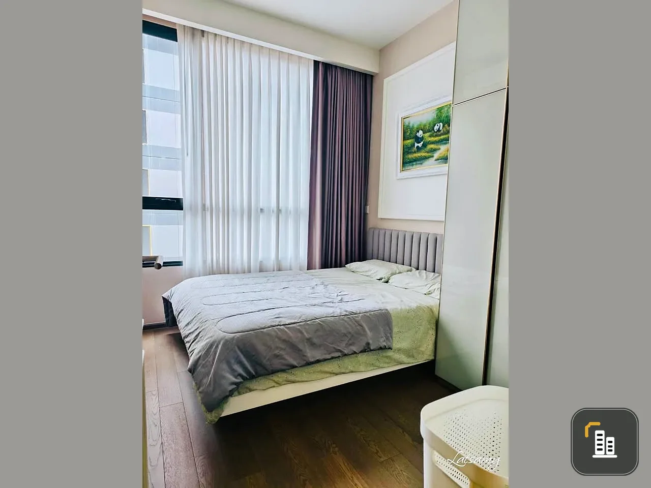 For rent!! Condo Park Origin Phayathai, a new condo in the midst of nature, easy to travel, near the BTS!!