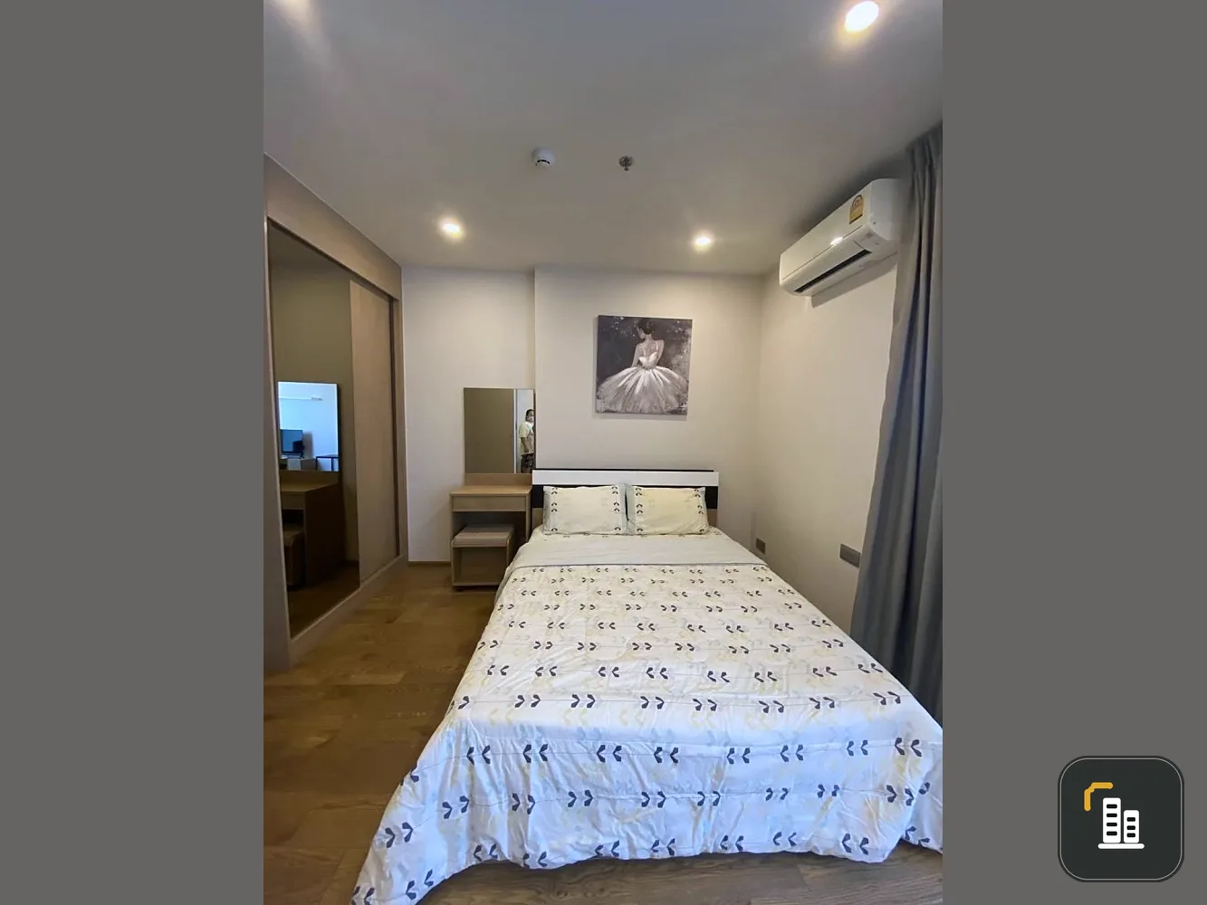 Condo for rent, Q Chidlom-Phetchaburi, beautiful room, ready to move in Fully furnished. Don't wait. Hurry up.