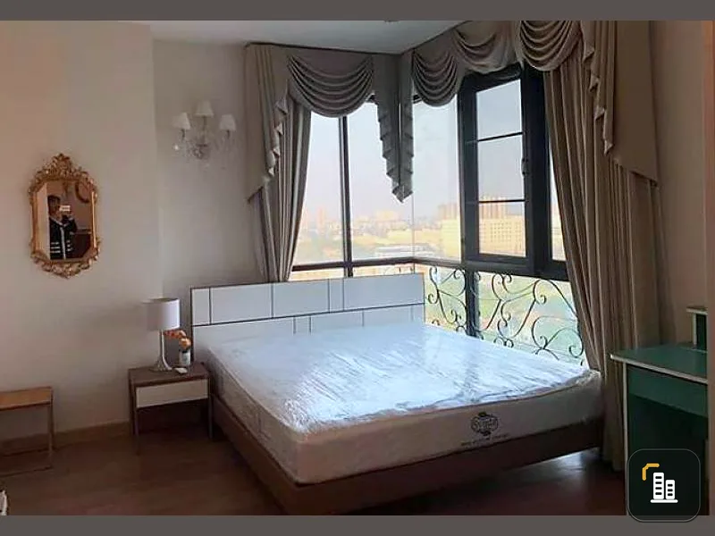 urgent! For rent, Estro Condominium, 14th floor, 2 bedrooms, 2 bathrooms, beautiful, luxurious room, fully furnished + electrical appliances!!