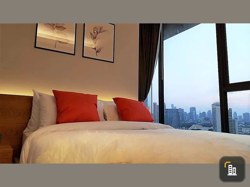 Condo for sale, rent, The Lumpini 24, corner room, beautiful view, complete furniture and electrical appliances, hurry up