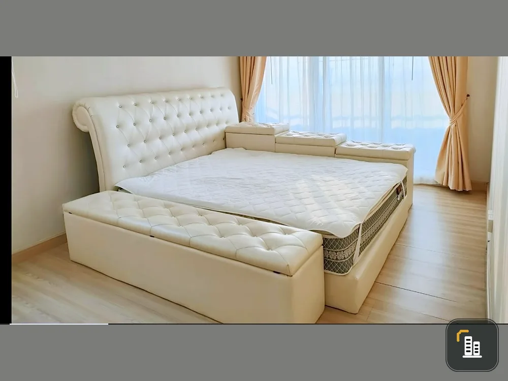 For rent, M Society, Muang Thong Thani, this room overlooks the lake, 2 bedrooms, fully furnished, ready to move in. Don't wait, book now.