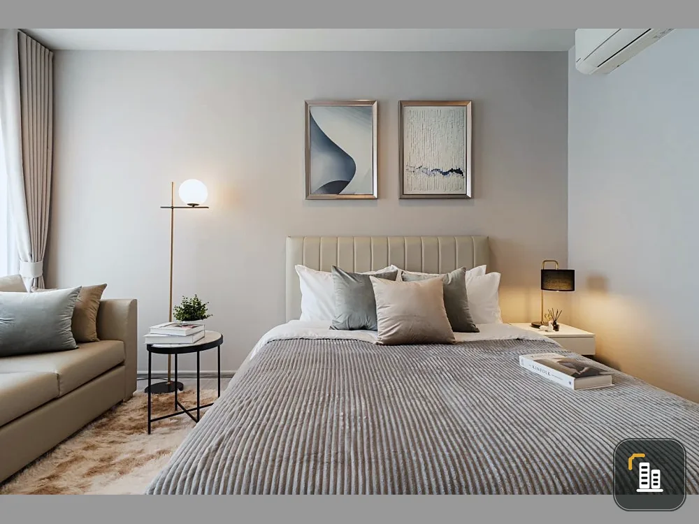Let's rent!! Life Asoke-Rama 9, Floor 27, Building A, Beautiful room, Fully furnished, Don't miss it!!