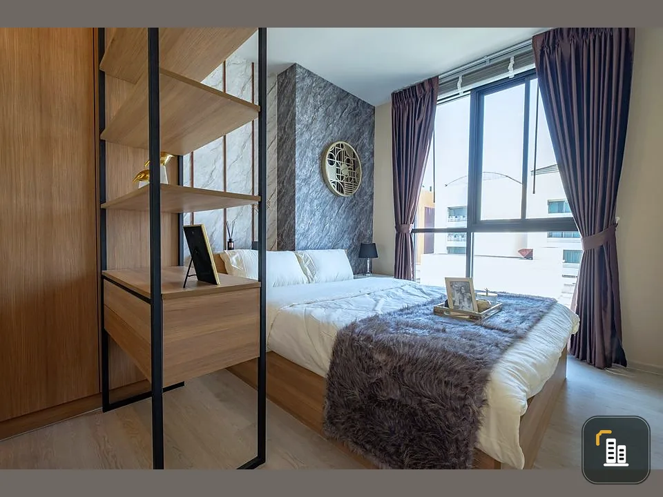 For rent, Nue Noble Center Bangna, ready to move in decoration room. fully-furnished. Complete here. Hurry up to reserve before it's out of hand.