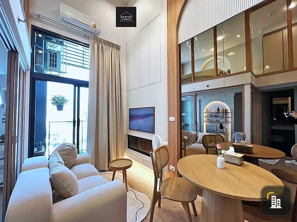 Condo for rent, Ideo rama 9 - asoke, 31st floor, unblocked view, fully decorated room, beautiful, very inviting, book now.
