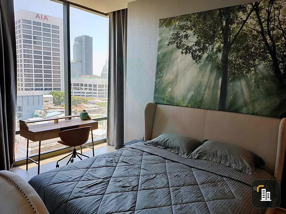 Condo for sale/rent, Ashton Silom, fully furnished and electrical appliances, good location, convenient transportation, do not miss it.