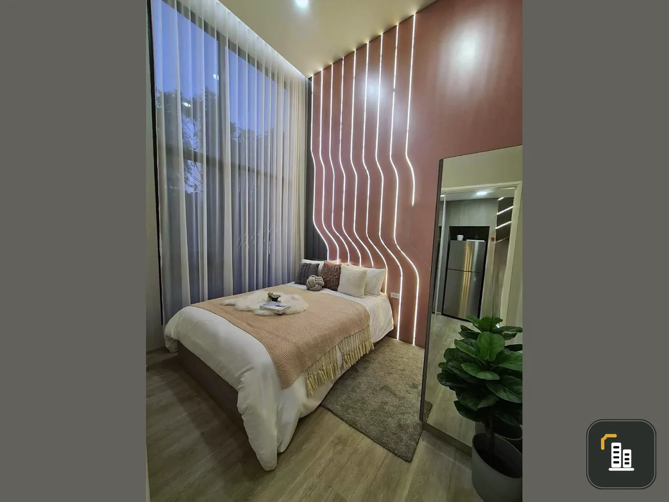 Sale down payment, Condo Origin Plug & Play, Nonthaburi Station, corner room, north, overlooking the Chao Phraya River