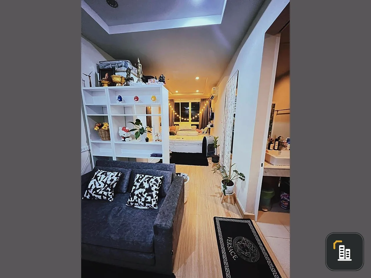 Selling Happy Condo Ladprao 101, auspicious number separating the kitchen Full facilities, hurry up to reserve.