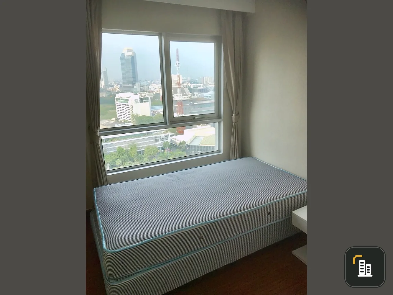 For rent!! Condo Belle Grand Rama 9, 19th floor, Building A1, a single storey building in the heart of the New CBD, Rama 9 area!!