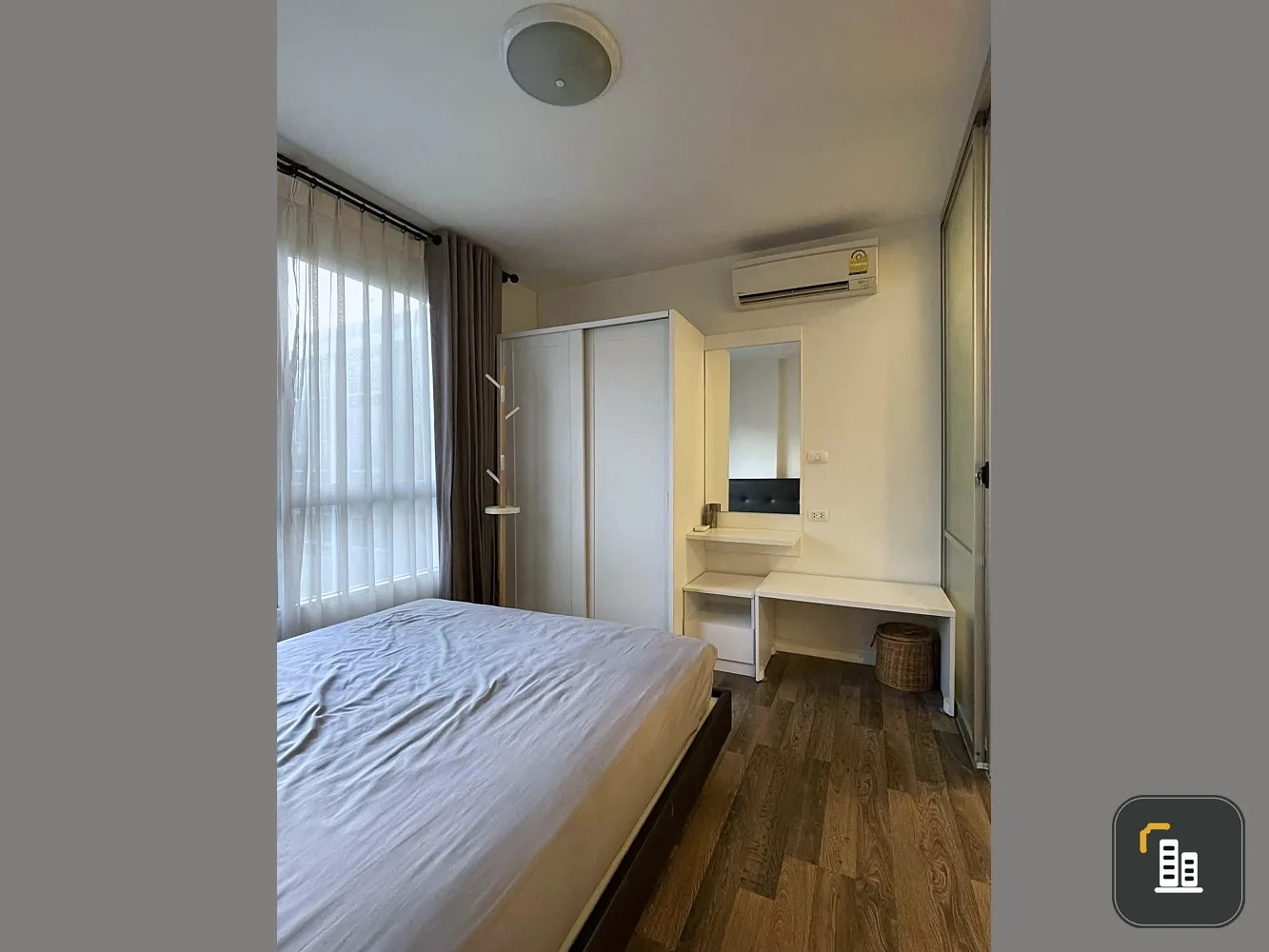 Condo for sale, D CONDO SUKHUMVIT 109, decorated in popular tones. Full set of facilities. Hurry up to reserve.