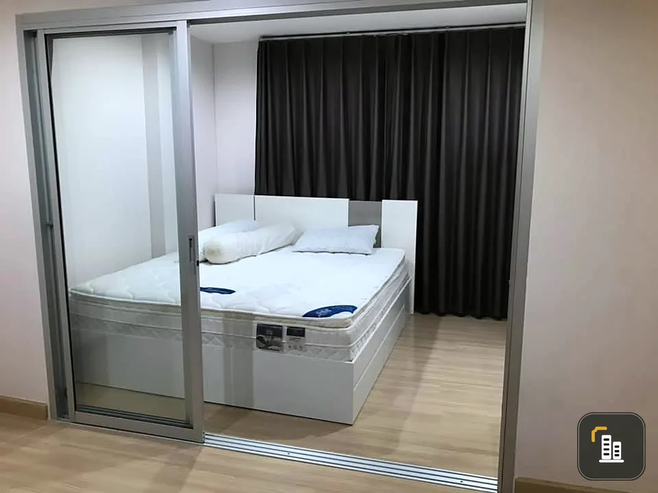 Condo for sale or rent A Plus 2 Rattanathibet, decorated room looks good, double bed, fully furnished Hurry up and move.