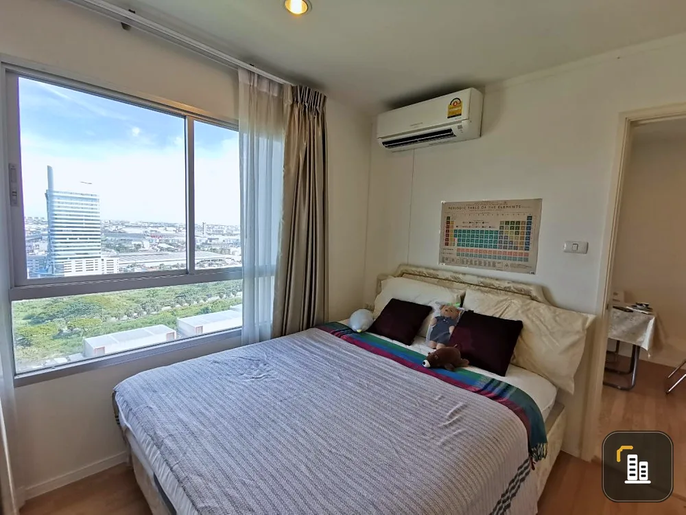 Condo for sale, Lumpini Mega City Bangna, high floor, corner room, very good view, balcony facing east, no building blocking