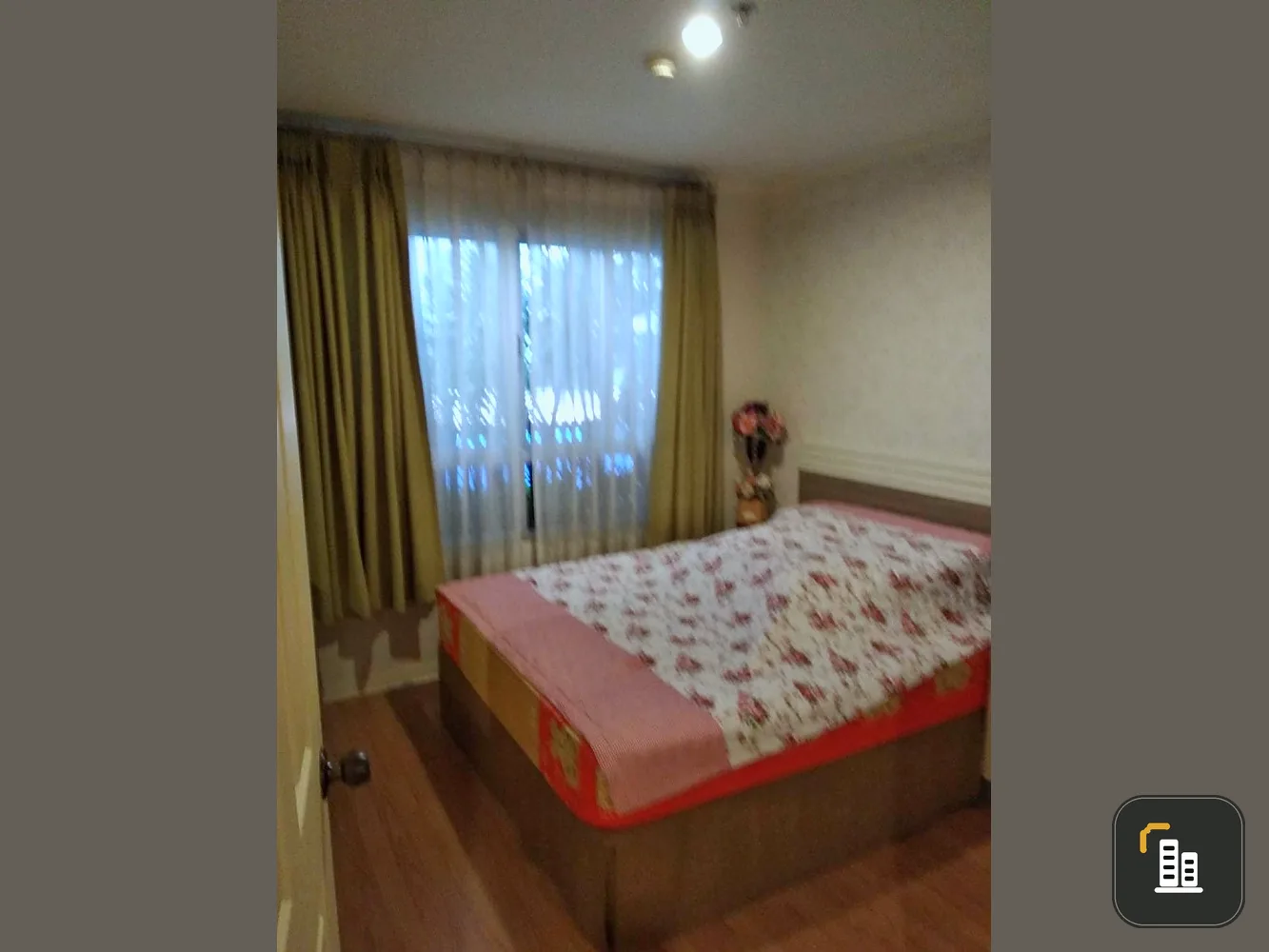 For rent, Lumpini Ville Ramintra - Lak Si, 4th floor, with built-in furniture in the whole room, book now, don't miss it.