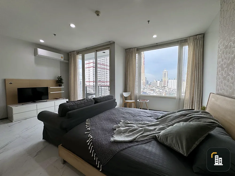 Condo for rent, Villa Ratchathewi, city view with cool furniture. You can only come and move in.