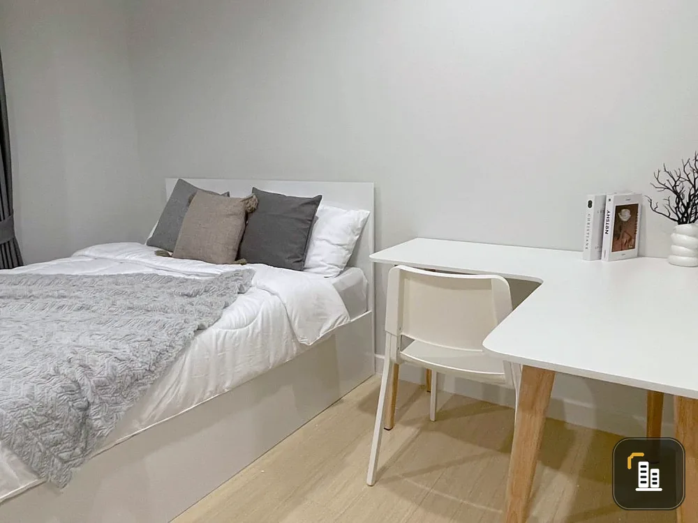 For rent, Metro Sky Wutthakat, nice decorated room, comes with furniture, good electrical appliances, don't wait, hurry up to reserve.