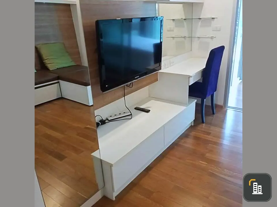 Condo for rent, The Line Phaholyothin Park, north room, garden view, great atmosphere Fully furnished, ready to move in. Book now.