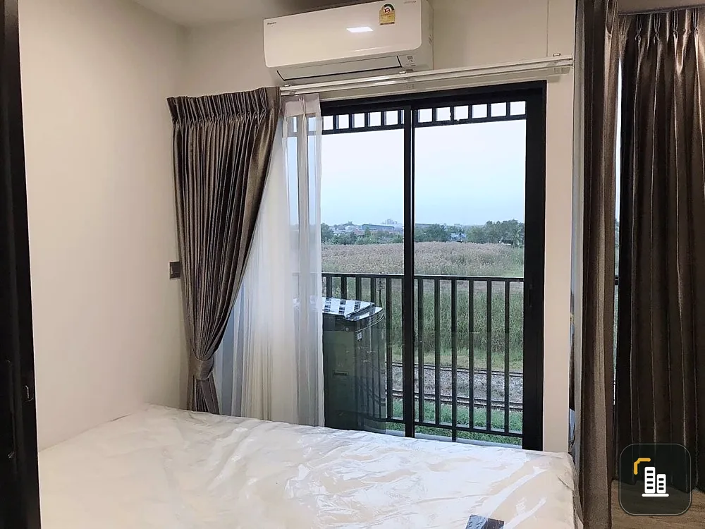 Condo for rent, Cave Salaya, beautiful view, near Mahidol University, Salaya, partitioned room
