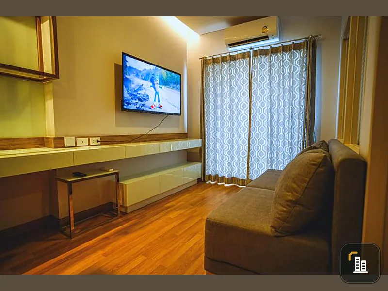 ((For Rent)) Lumpini Park Vibhavadi-Chatuchak, clear city view, north balcony oriental bed It's all gone