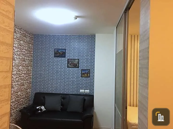 For sale, Lumpini Ville On Nut - Lat Krabang 2, Building B, 1st floor, garden view, airy, fully furnished room, ready to move in, book now.